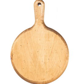 JK Adams Maple Round Handled Cheese Board, 10"