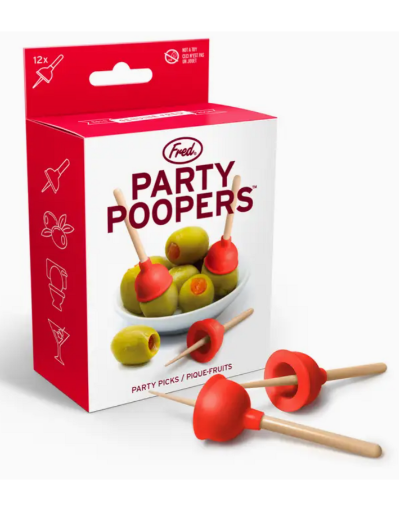 Fred/Lifetime Party Poopers Cocktail Picks, Set of 24