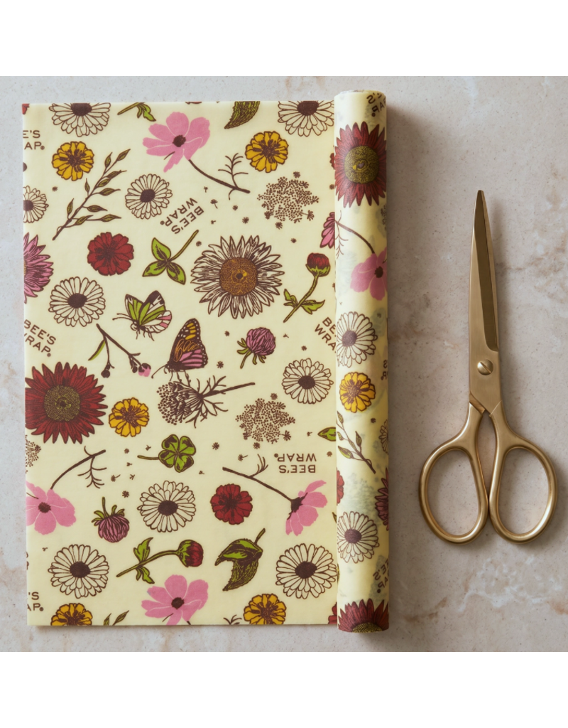 Bee's Wrap Reusable Bee's Food Wrap, MEADOW, 52" Roll - Cut to Size