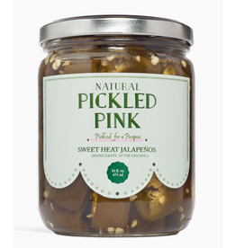 Pickled Pink Sweet Heat Jalapenos, 16oz