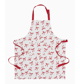C and F Home Holiday Apron, Red Bows