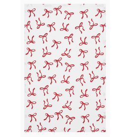 C and F Home Holiday Towel, Red Bows, cotton