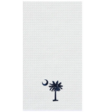 C and F Home Towel, South Carolina Palmetto Moon, waffle weave*