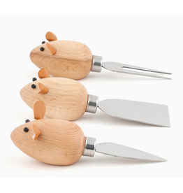 Cheese Knives, Mice, Set of 3