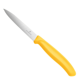 Victorinox Swiss Classic 3.25'' Point Paring Knife SERRATED, yellow cir