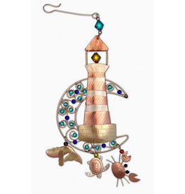 Pilgrim Imports Ornament, Moonbeam Lighthouse, Nickel-Copper-Brass