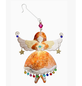 Pilgrim Imports Ornament, Bright Star Angel, Nickel-Copper-Brass