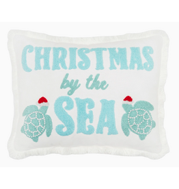 C and F Home Holiday Pillow, Christmas by the Sea, 12x16