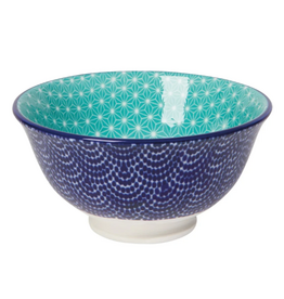 Now Designs Stamped Bowl 3" Blue Waves