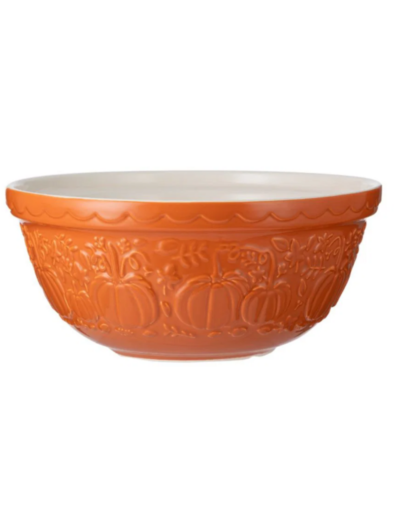 Mason Cash FALL Ceramic S12 Mixing Bowl 11.75", PUMPKIN-micr and dish safe