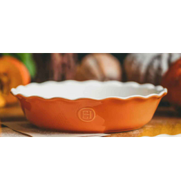 Emile Henry/Marcato PUMPKIN Pie Dish, Orange, 9'', 1.4Qt cir*