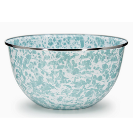 Golden Rabbit Sea Glass Blue 4Qt BOWL, 10.25", Enamelware
