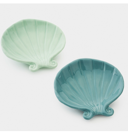 Ceramic Shell Trinket Dishes, 5" SINGLE