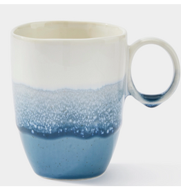 MAISON Coastal Blue & White Mug, 14oz