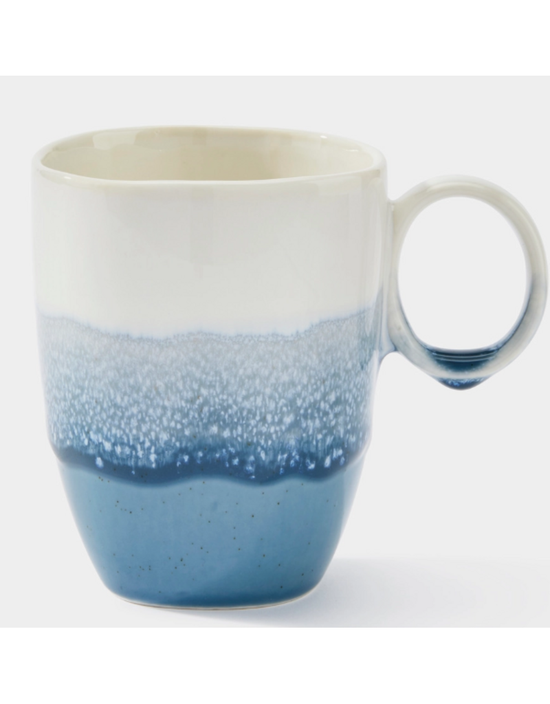 MAISON Coastal Blue & White Mug, 14oz