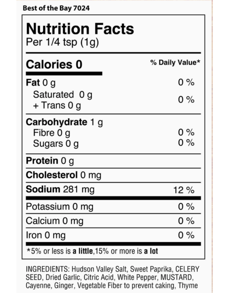Spice Lab Best of the Bay Seafood Seasoning, 6.4oz shaker