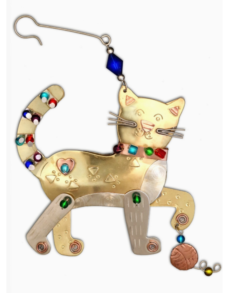 Pilgrim Imports Ornament, Sassy Cat, Nickel-Copper-Brass