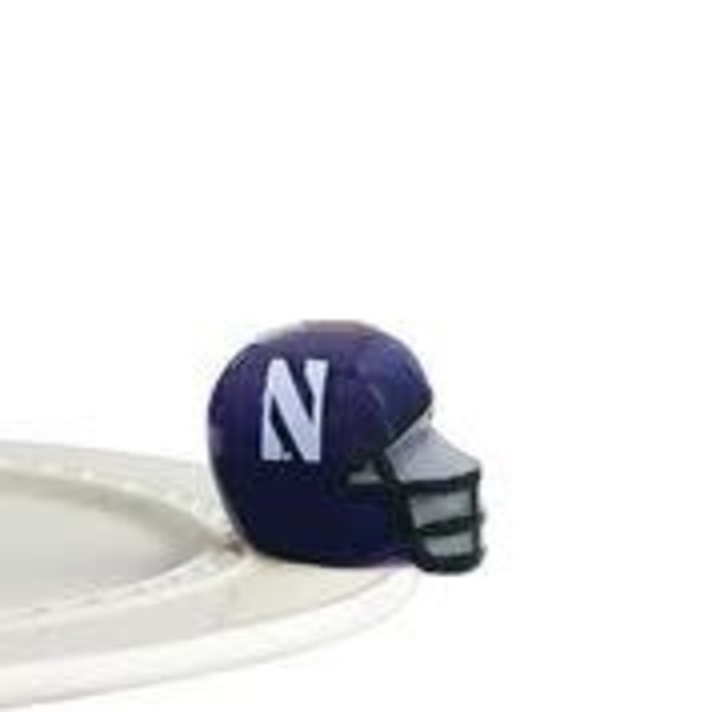 nora fleming northwestern helmet mini