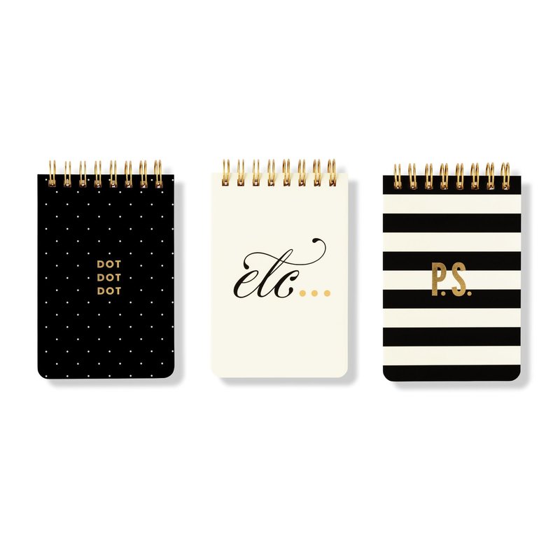 Kate Spade Kate Spade New York Mini Spiral Notebooks- Set of 3