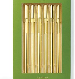 Kate Spade New York Pen set of 6 - Strike Gold