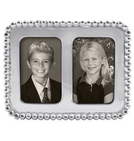 Mariposa Beaded 2x3 Double Frame