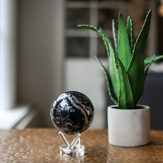 MOVA  International Black & Silver  Globe, 4.5 inch