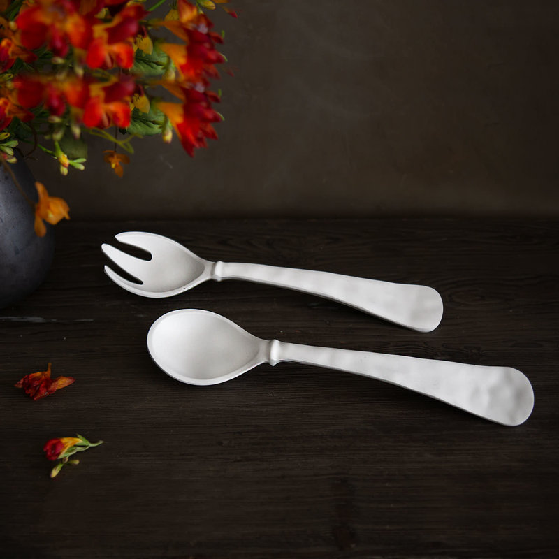 Beatriz Ball VIDA Nube Large White Salad Servers (white)