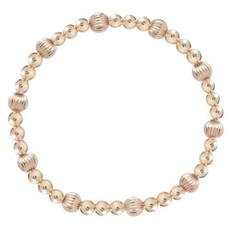 enewton Dignity Sincerity Pattern 4mm Bead Bracelet - Gold