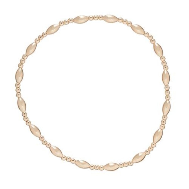 enewton Harmony Sincerity Pattern 2mm Bead Bracelet Gold