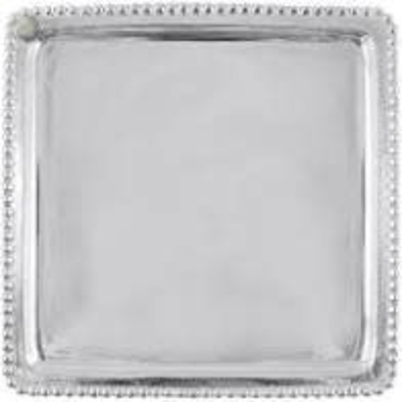 Mariposa Charms Beaded Square Plate