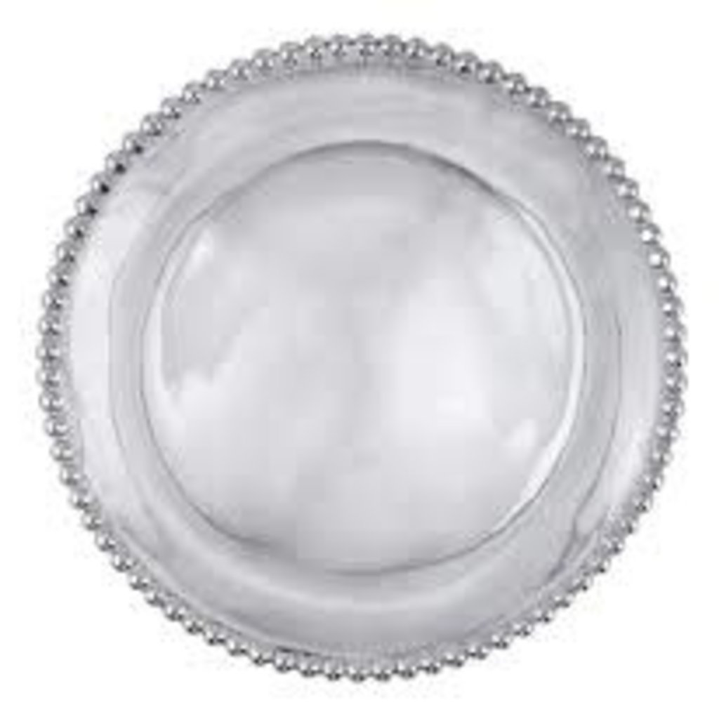 Mariposa Pearled Small Round Platter