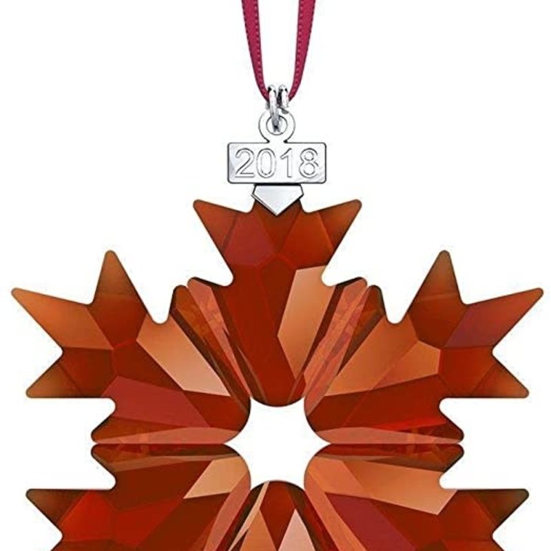 Swarovski 2018 RED SWAROVSKI CRYSTAL HOLIDAY ORNAMENT, ANNUAL EDITION