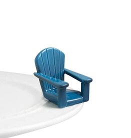 nora fleming chillin' chair blue mini  (adirondack chair)