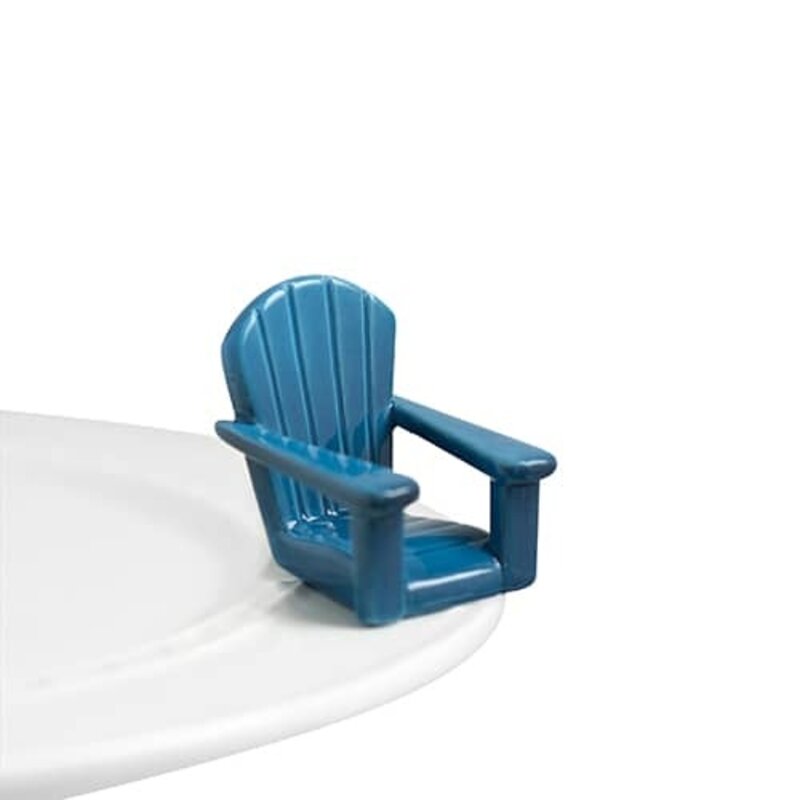 nora fleming chillin' chair blue mini  (adirondack chair)