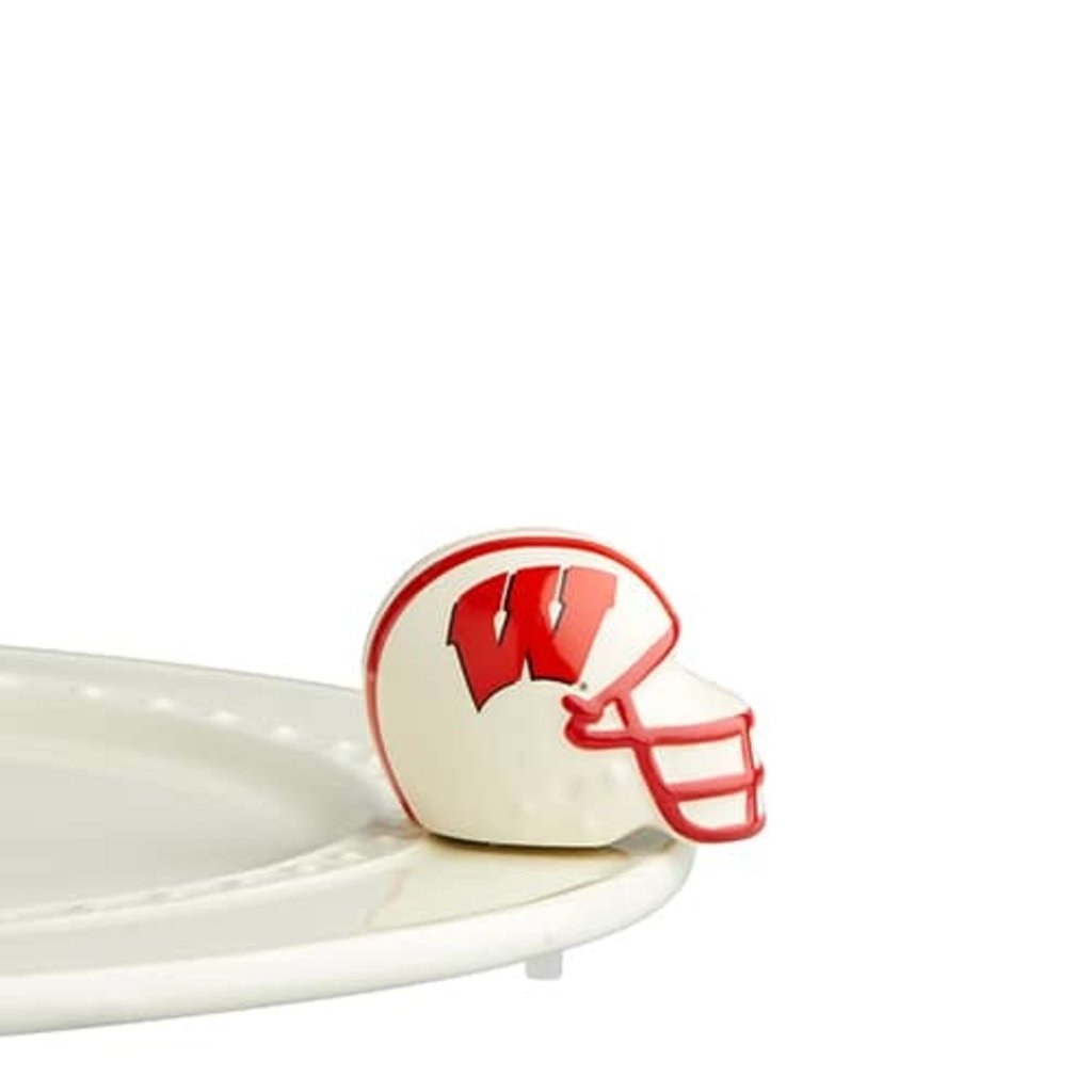 nora fleming u wisconsin helmet mini