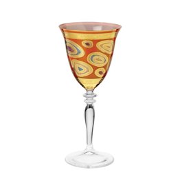 Vietri Regalia Orange Wine Glass