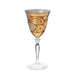 Vietri Regalia Purple Wine Glass