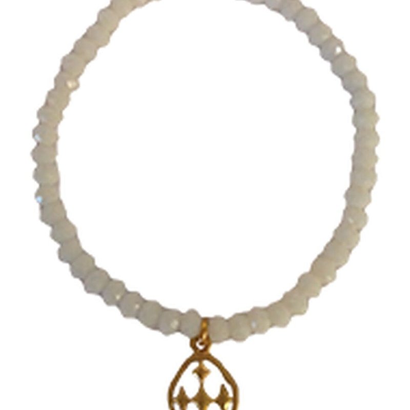 Gracewear Faithworks Beaded Prayer Bracelets-pearl white