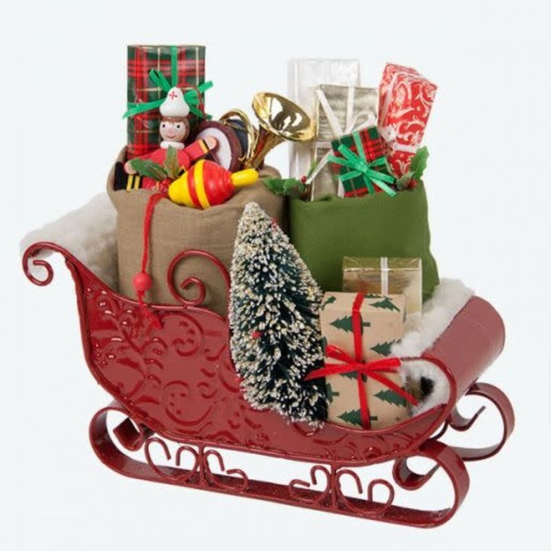 Byers Choice Byers Carolers Sleigh Filled With Toys