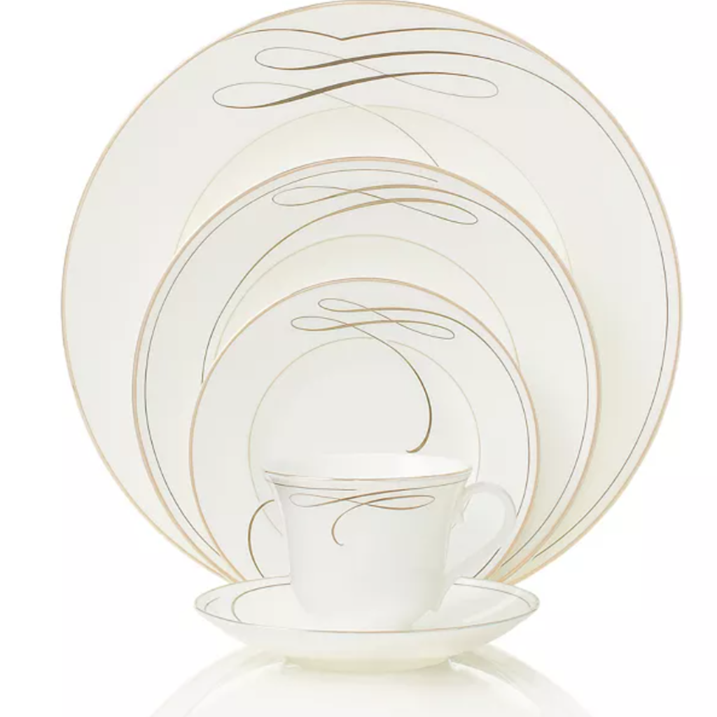 Waterford Ballet Ribbon 5 Piece Plate Set