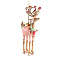 Patience Brewster Dash Away Cupid Reindeer Ornament