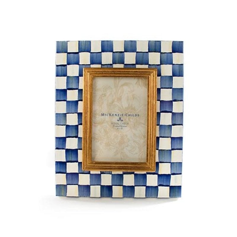 Mackenzie-Childs Royal Check Enamel Frame - 4" X 6"
