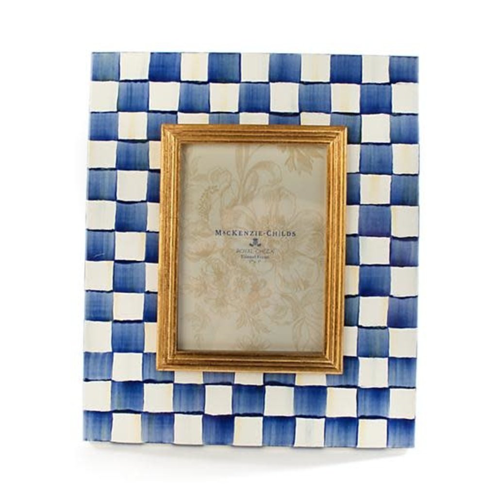 Mackenzie-Childs Royal Check Enamel Frame - 5" X 7"