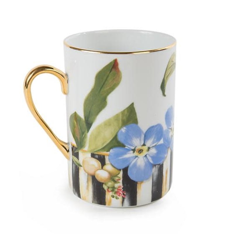 Mackenzie-Childs Thistle & Bee Mug