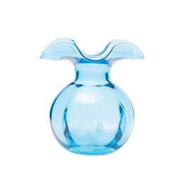 Vietri Hibiscus Glass Aqua Bud Vase