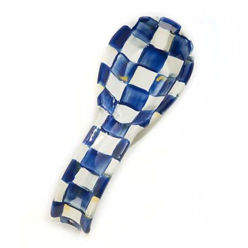 Mackenzie-Childs Royal Check Enamel Spoon Rest
