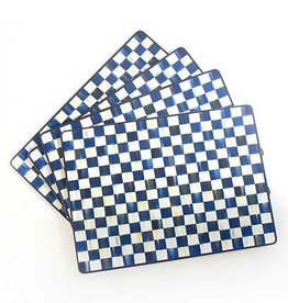 Mackenzie-Childs Royal Check Cork Back Placemats - Set Of 4