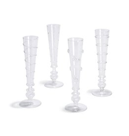 Verre Champagne Flute, asst individually priced