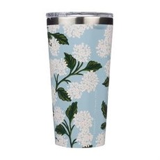 Corkcicle 16 Ounce Rifle Paper Blue Hydrangea Tumbler