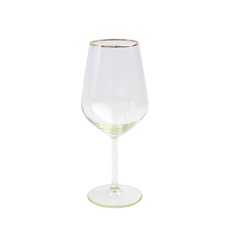 Vietri Rainbow Yellow Wine Glass